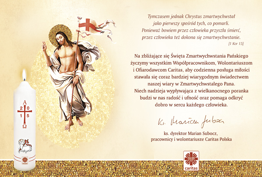 Życzenia Wielkanocne Caritas Polska 2015